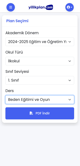 Yıllık Plan Önizleme
