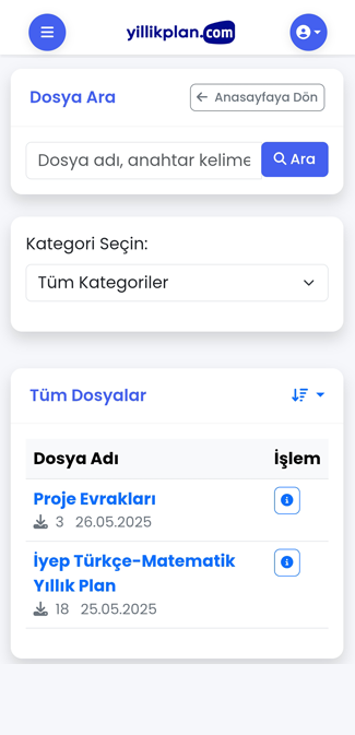 Yıllık Plan Önizleme